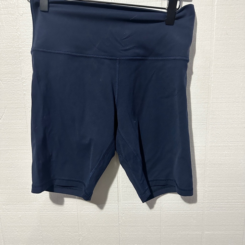 Wunder Train High-Rise Short Lululemon Athletica Navy Bike Shorts